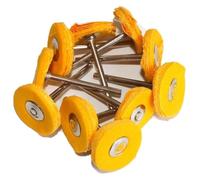 AYMBSM 1" Wool Felt Grinding Sanding Head Abrasive Buffing Wheel 2.35/3mm Shank Cotton Thread Polishing Mini Brush .0620