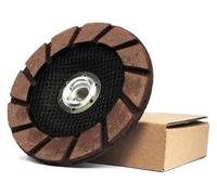 AYMBSM 5 Inch 1Pc Diamond Ceramic Bond Cup Edge Grinding Wheel Kit Concrete Dry Polishing Floor 125mm M14&5/8-11 .0621