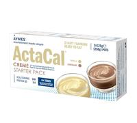 AYMES - ActaCal Creme - Dessert-Style Nutritional Product - Starter Pack, All 2 Flavours - Gluten Free & Vegetarian - Suitable for Adults and Children Aged 3+ - 2 x 125g pots