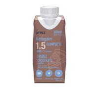 AYMES - Actagain 1.5 Complete - Double Chocolate - 1 x 200ml Ready-to-Drink Bottles - Gluten Free & Vegetarian - Suitable for Adults and Children Aged 3+
