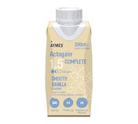 AYMES - Actagain 1.5 Complete - Smooth Vanilla - 1 x 200ml Ready-to-Drink Bottles - Gluten Free & Vegetarian - Suitable for Adults and Children Aged 3+