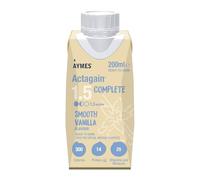 AYMES - Actagain 1.5 Complete - Smooth Vanilla Milkshake Style - 24 x 200ml Ready-to-Drink Bottles - Gluten Free & Vegetarian - Suitable for Adults and Children Aged 3+