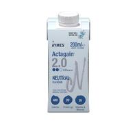 AYMES - Actagain 2.0 - Ready-to-Drink Oral Nutritional Supplement - High Energy - 20g Protein - Gluten Free - Neutral Flavour - For Adults and Children 6+ - 1 x 200ml Tetra Pak