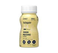 AYMES - Actagain 2.4 - High Energy Nutritional Drink - Banana Milkshake - Gluten Free, Vegetarian - High Energy, Nutritionally Complete - Suitable for Adults and Children Aged 6+ - 1 x 200ml Bottle