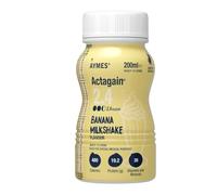 AYMES - Actagain 2.4 - High Energy Nutritional Drink - Banana Milkshake - Gluten Free, Vegetarian - High Energy, Nutritionally Complete - Suitable for Adults and Children Aged 6+ - 1 x 200ml Bottle