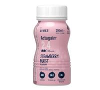 AYMES - Actagain 2.4 - High Energy Nutritional Drink - Strawberry Burst - Gluten Free - High Energy, Nutritionally Complete - Suitable for Adults and Children Aged 6+ - 1 x 200ml Bottle