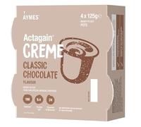 AYMES - Actagain Crème - Dessert-Style Nutritional Product - Classic Chocolate - Pack of 6 - 4 x 125g Pots - Gluten Free & Vegetarian - Suitable for Adults and Children Aged 3+