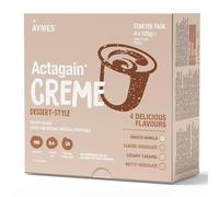 AYMES - Actagain Crème - Dessert-Style Nutritional Product - Classic Chocolate, Smooth Vanilla, Creamy Caramel, Nutty Chocolate - Pack of 4 x 125g Pots - Gluten Free & Vegetarian