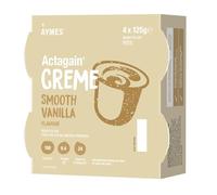 AYMES - Actagain Crème - Dessert-Style Nutritional Product - Smooth Vanilla - Pack 6-4 x 125g Pots - Gluten Free & Vegetarian - Suitable for Adults and Children Aged 3+ (PACKAGING MAY DIFFER)