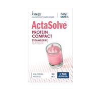 AYMES - ActaSolve Protein Compact - Strawberry - 7 Servings - High Protein Nutritional Powder - Gluten Free & Vegetarian - Suitable for Adults and Children Aged 3+