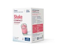 AYMES - Shake Compact - 42 Servings - Low Volume Nutritional Powder - Strawberry - Milkshake-Style Drink Mix - Gluten Free & Vegetarian - Suitable for Adults and Children Aged 6+