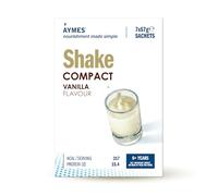 AYMES - Shake Compact - 7 Servings - Low Volume Nutritional Powder - Vanilla - Milkshake-Style Drink Mix - Gluten Free & Vegetarian - Suitable for Adults and Children Aged 3+