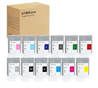 AYMSous Compatible PFI-106 Ink Cartridge Replacement for Canon PFI-106 for Canon imagePROGRAF iPF6300 iPF6300S iPF6350 iPF6400 iPF6400S iPF6400SE iPF6450 (12-Pack MBK/BK/C/M/Y/R/G/GY/B/PC/PM/PGY)