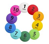 Aymzbd 10x Numbered Floor Spots Markers Landmark Mats for Exercise Court Floor