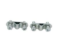 Aymzbd 2 Set Bicycle Mudguard Leg Fixing Plate Metal Length 3.1cm Accessory Replace