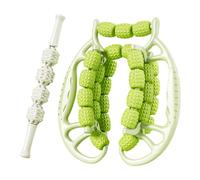 Aymzbd 29 Wheels Muscle Rollers of The Arm Manual Massage of The Leg Clamp 360 Degrees for The Bodybuster Gymnasium Bodybuilding, Green