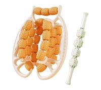 Aymzbd 29 Wheels Muscle Rollers of The Arm Manual Massage of The Leg Clamp 360 Degrees for The Bodybuster Gymnasium Bodybuilding, Orange