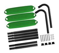 Aymzbd 3-Step Trampoline Ladder for Children, Easy to Assemble, Compatible with Rectangle and Round Models, Dimensions 40.5x13.8inch, Green