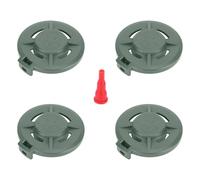 Aymzbd 4 Pieces Butanes Canister Cap Accessories Sturdy Nylon Inflator Nozzle Lightweight Portable Secure Design Suitable for camping hiking, Green