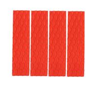 Aymzbd 4pcs Surfboard Traction Pad, EVA Foam Deck Grip Pad, Non-Slip Surfboard Grip Pad, Multipurpose Boat Deck Sheet for Longboard, Red
