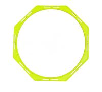 Aymzbd Agility Training Circle Polypropylene Practice Octagonal Compact Suitable for School Exercise Organized Sports Events, Fluorescent Green, emerald