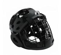 Aymzbd Arts Face Sparring Headgear Carbon Steel Face Cage Dense Padding Comfortable Fit Suitable for Taekwondo Karate Kendo Fencing Training, Black, S