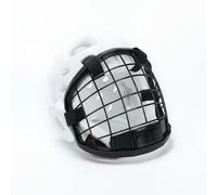 Aymzbd Arts Face Sparring Headgear Carbon Steel Face Cage Dense Padding Comfortable Fit Suitable for Taekwondo Karate Kendo Fencing Training, White, Xl