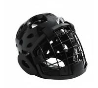 Aymzbd Arts Face Sparring Headgear Carbon Steel Face Cage Dense Padding Comfortable Fit Suitable for Taekwondo Karate Kendo Fencing Training, Black, M