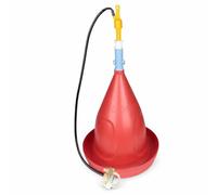 Aymzbd Automatic Waterer Hanging Design, Automatic Supply System, Adjustable Level | Hanging Installation, For 12-100 Birds | For Backyard, New thickened Plasson drinker for chickens