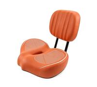 Aymzbd Bike Seat with Backrest Extra Wide Saddle Cushion Ergonomic Design Shock Absorbing Stable Steel Rails Waterproof Easy Clean Surface Adjustable Back, brown