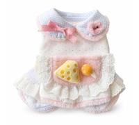 Aymzbd Cute Dog Vest for Small Dogs &, Adorable Piggy Plaid Clothes for Small Dog Clothes, Blue Pig Plaid, Blue, S (Back 24cm, approx. 3-4 catties)