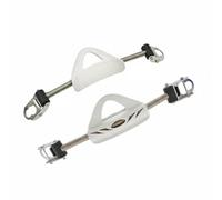 Aymzbd Diving Fins Strap Replacement Stainless Steel Buckle Spring Elastic Band EPDM Heel Pad Universal Fit Suitable for Water Training Expedition Gear Home Pools Diving Lessons, White, S