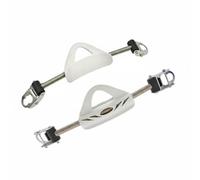 Aymzbd Diving Fins Strap Replacement Stainless Steel Buckle Spring Elastic Band EPDM Heel Pad Universal Fit Suitable for Water Training Expedition Gear Home Pools Diving Lessons, White, M