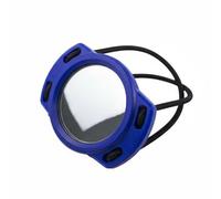Aymzbd Diving Mirror Scuba Bubble With Clear Convex Lens For Wider View Leak Detection Wrist Strap Bungee Compact Build suitable for technical dives cave passages routine checks, Blue