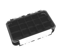 Aymzbd Fishing Gear Box for Jigs and Baits with Easy Access Design, Black