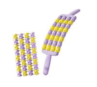 Aymzbd Flexible, Manual Massage Roller Sticks, Versatile, Comfortable Foam Rollers, Muscle Rollers for Exercises, Training and Calf Massage, Purple
