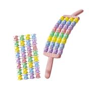 Aymzbd Flexible, Manual Massage Roller Sticks, Versatile, Comfortable Foam Rollers, Muscle Rollers for Exercises, Training and Calf Massage, Pink