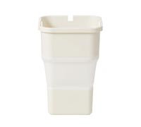 Aymzbd Folding Trash Can Rubbish Bin Compact Waste Container Space Saving Profile Lightweight for kitchen office dorm rv camping, inactive-White