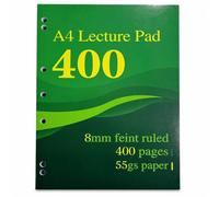 Aymzbd Hardcover Loose Leaf Lined Notebook, Green 200 pages, size to 1