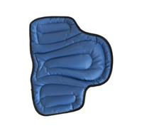 Aymzbd Horse Riding Pad for Dressage Non-Slip PU Leather Quilted Multi-Use Equipment, Blue