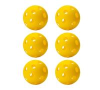 Aymzbd Indoor Pickleball Balls, 26 Holes Pickle Balls, High Bounce Durable Pickleballs, Sanctioned Tournament Play Pickleball for All Style Paddle, Yellow 6pcs