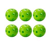 Aymzbd Indoor Pickleball Balls, 26 Holes Pickle Balls, High Bounce Durable Pickleballs, Tournament Play Pickleball for All Style Paddle, Green 6pcs