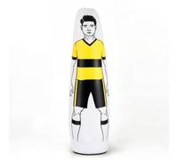 Aymzbd Inflatable Soccer Barrier Training Obstacle Mannequin With Stable Base Quick Inflate PVC Frame With Carry Handles Suitable for coaches community backyard, Yellow, 205CM