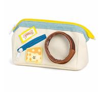 Aymzbd Korean Food Pencil Case, Large Capacity, Cute Cheese | Textile Exterior, Food Themed Pouch, Office Desk Storage, For Creative Artists