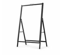 Aymzbd Metal Display Stand, Floor-Standing, Fixed Installation, Commercial Display Unit, Office Lobby Guide, for Event Planners, Single-Sided Portable Economic, 80 * 120cm
