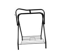 Aymzbd Portable Saddle Rack Saddle Stand Iron Foldable Saddle Holder for Tack Room