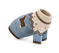 Aymzbd Reindeer Dog Sweater for Small Dogs & Medium Dogs - Festive Polyester Pet Sweater for Autumn & Winter Warmth, Snowflake Pony, Multicolor, XL