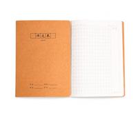 Aymzbd Student Notebook Sewn Binding, Wood Pulp Paper, Light Yellow Pages, Double-Sided Writing, For Note-Taking, 36 Sheets, For Office, Composition Book - 36 sheets (300 grids)