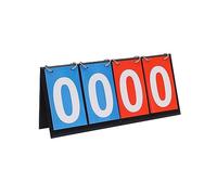 Aymzbd Table Scoreboard Score 0-99 Soccer Referee Scoring Score Counter Flip Score Keeper Scorekeeper for Football Outdoor Sports, Blue Red