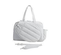 Aymzbd Tennis Racket Bag, Multifunctional with Bottle Holder, Protection for, Badminton Racket Carrying Bag for Women And Men, White